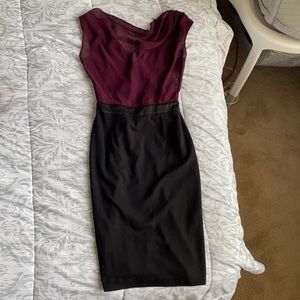 Purple and black dress